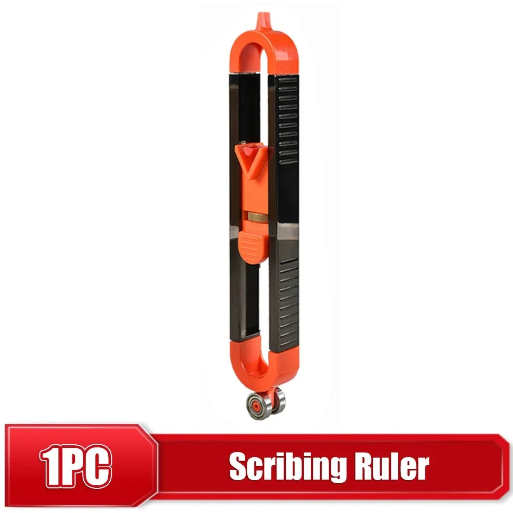 Profile Scribing Ruler Irregular Contour Gauge with Lock Adjustable Locking Precise Woodworking Measuring Gauge Measurement Tool