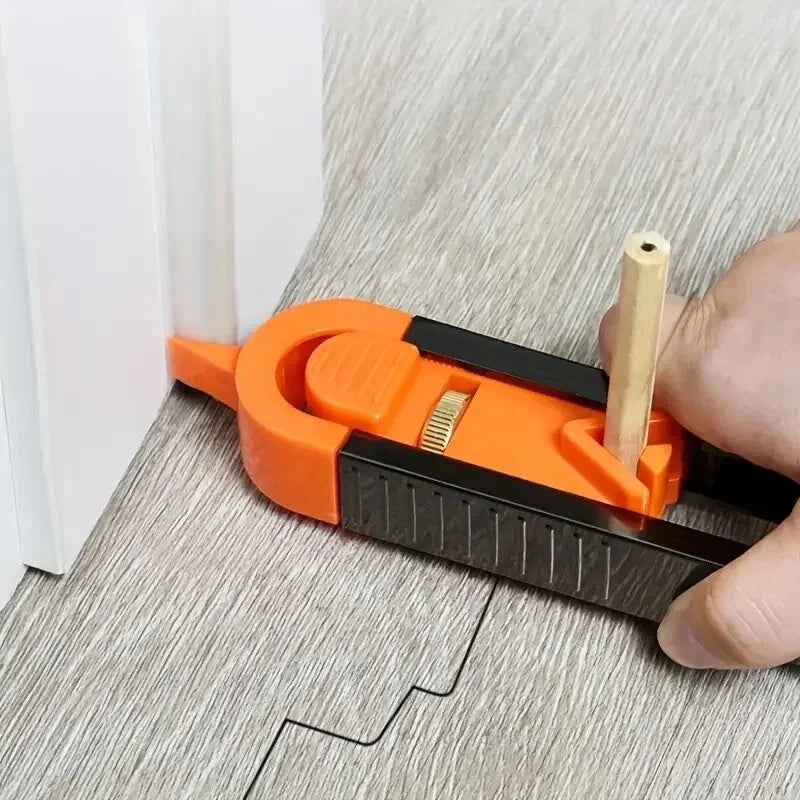 Profile Scribing Ruler Irregular Contour Gauge with Lock Adjustable Locking Precise Woodworking Measuring Gauge Measurement Tool